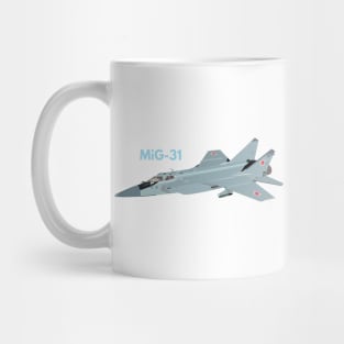 MiG-31 Russian Soviet Interceptor Aircraft Mug